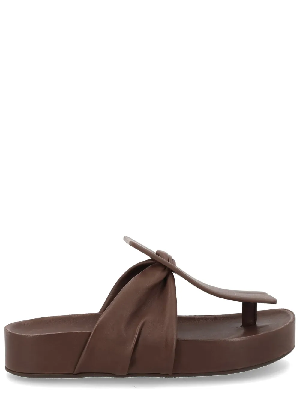 Uma Wang knott-detail strap slides Bruin