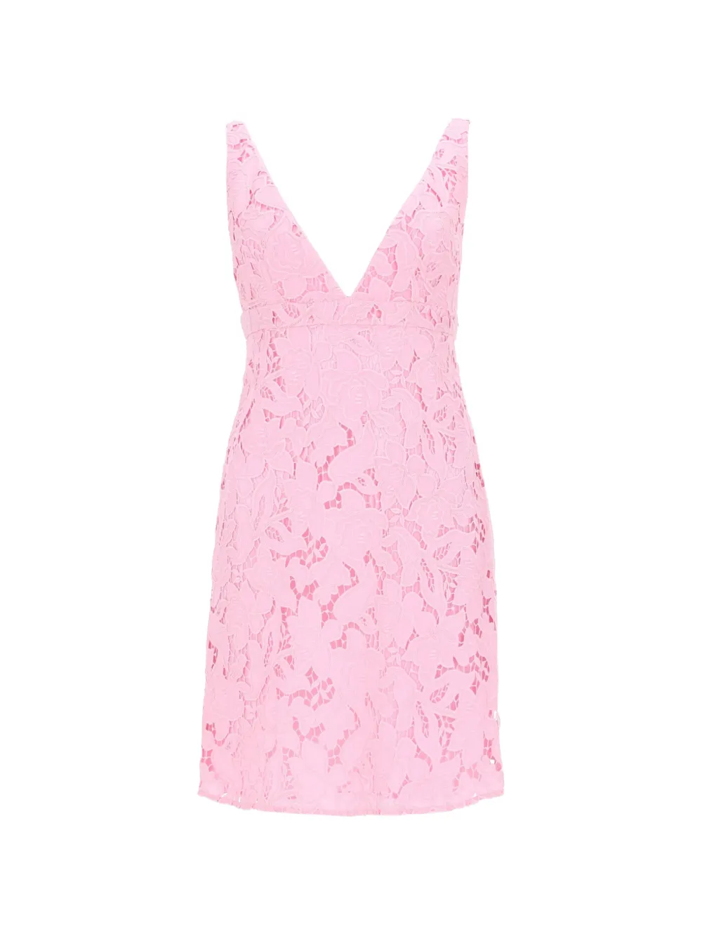 Michael Michael Kors floral-lace V-neck mini dress - Rosa