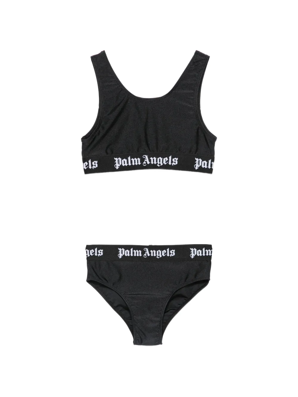 Palm Angels Kids logo-tape bikini - Nero