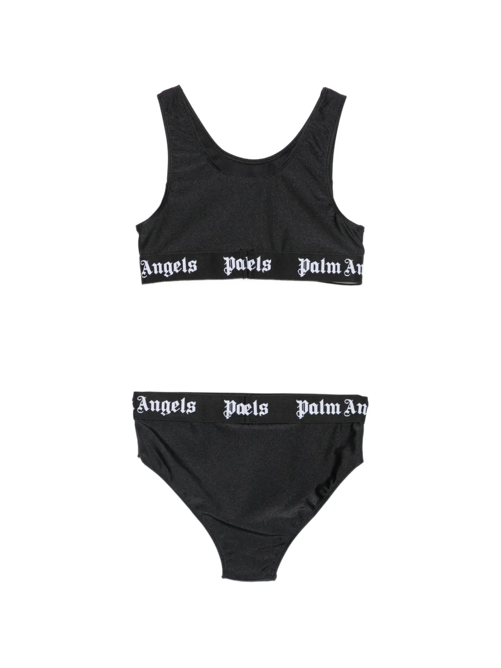 Palm Angels Kids Bikini met logoband Zwart