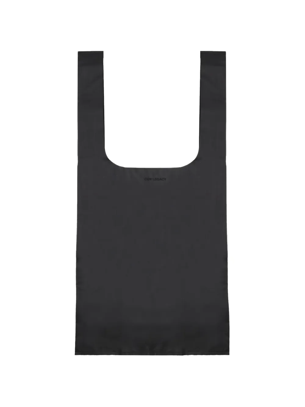 OUR LEGACY logo-embroidered tote bag - Nero