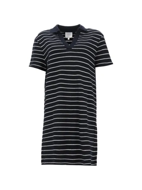 A.P.C. striped-pattern cotton mini dress