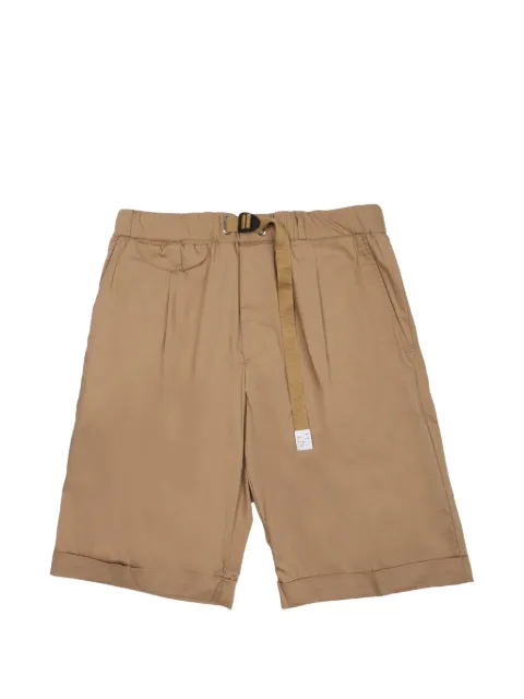 White Sand belted pleated shorts