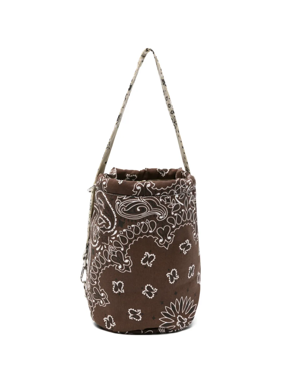 Call It By Your Name Seau bandana-print bucket bag - Marrone