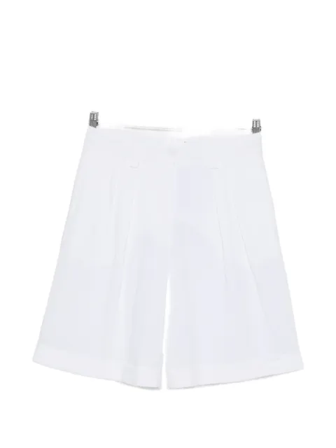 Cenere GB pleated turn-up shorts