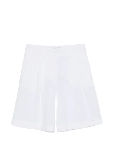 Cenere GB pleated turn-up shorts