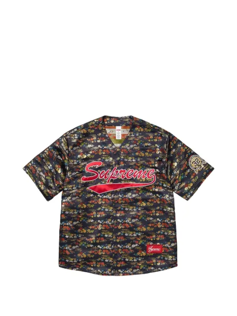 Supreme floral-jacquard jersey