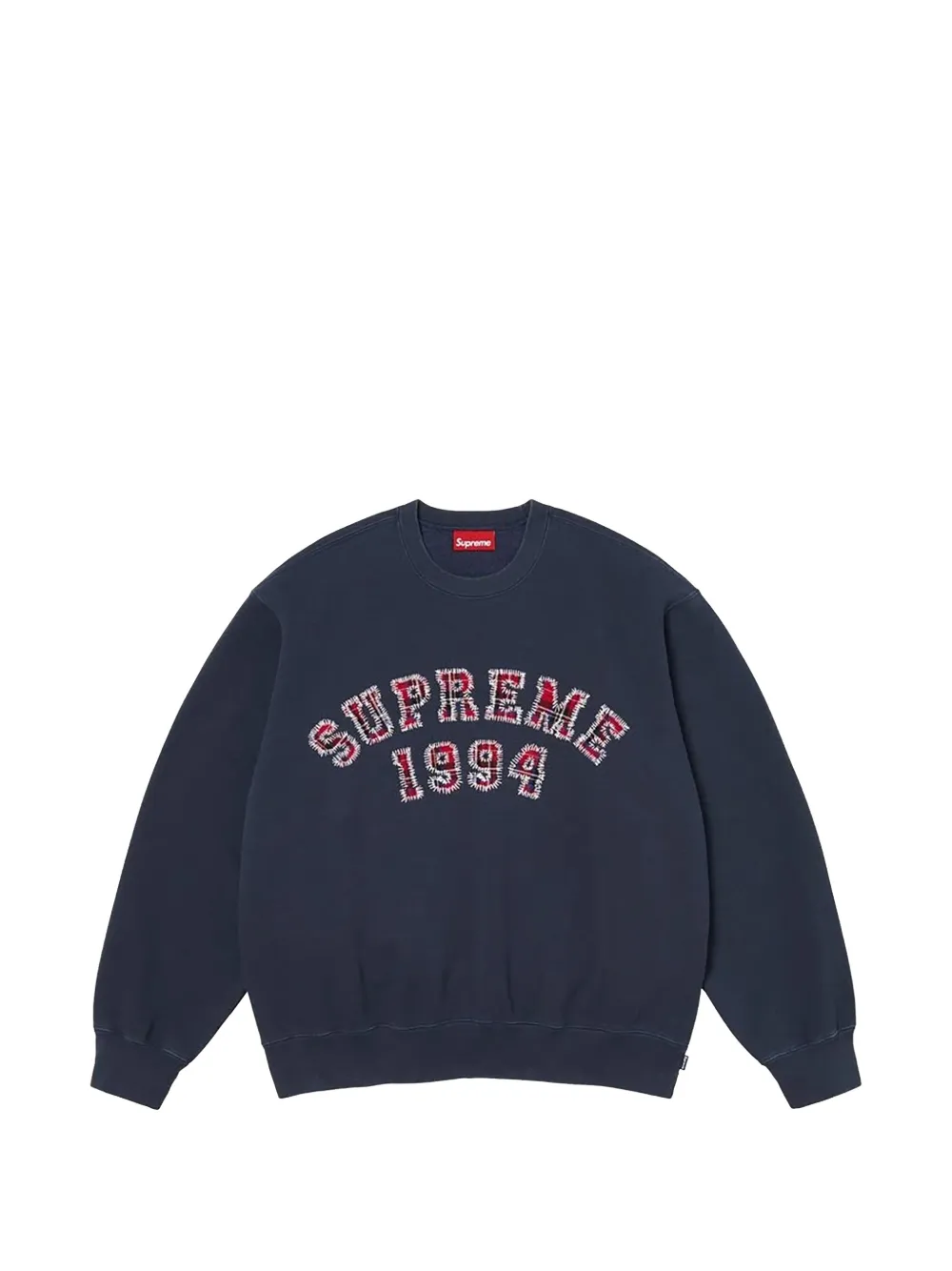 Supreme Plaid Arc crew neck sweater - Blu