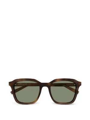 Saint Laurent ブローライン サングラス | ブラウン | FARFETCH JP