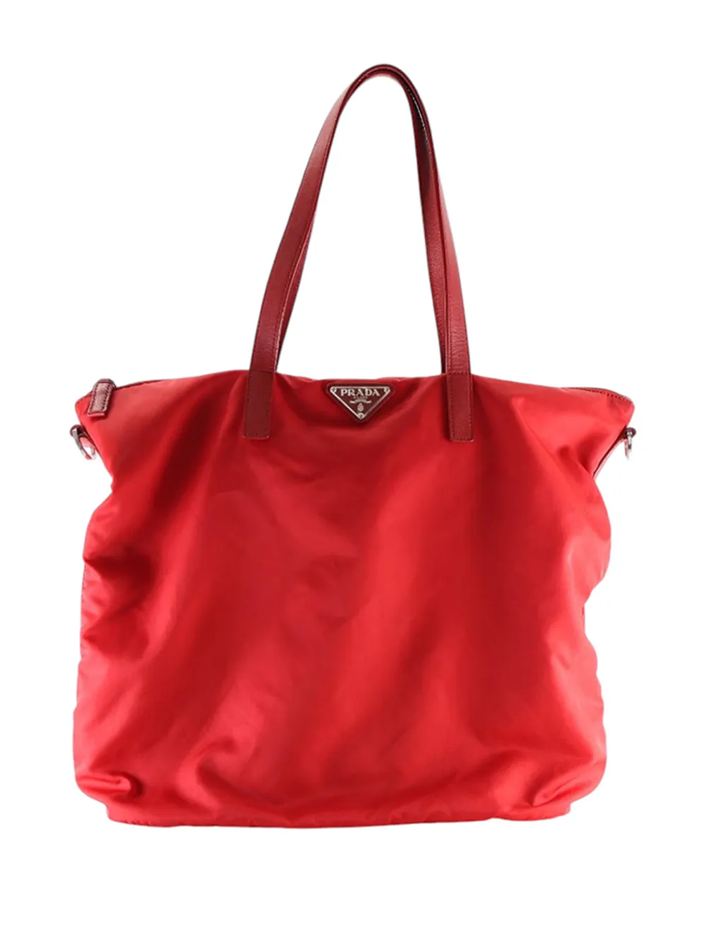 Prada Pre-Owned 2000-2013 Tessuto Zip Top Convertible Tote satchel - Rosso