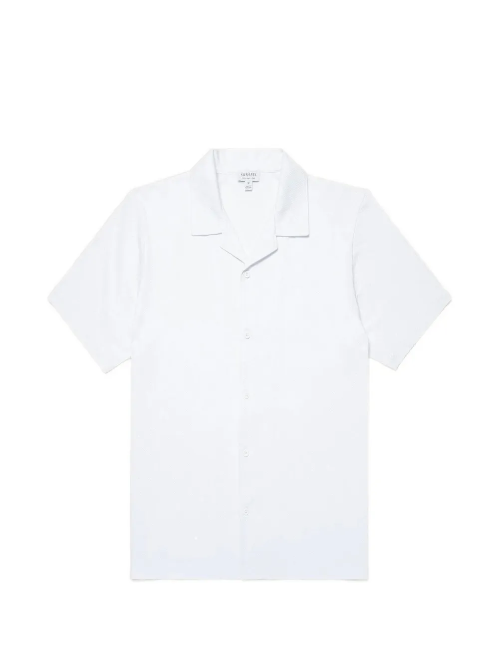 Sunspel Riviera camp collar shirt - Bianco