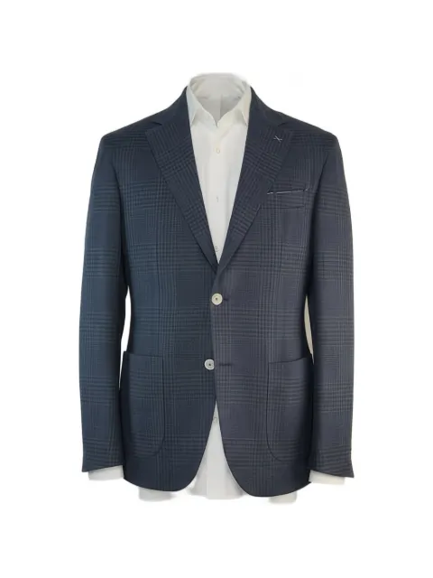 Eleventy plaid notch-lapel blazer