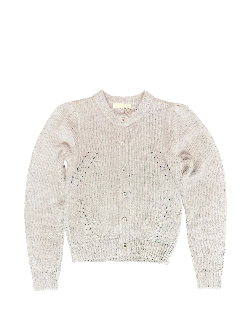 Ulla Johnson Delphina Puff-sleeved Cardigan In White