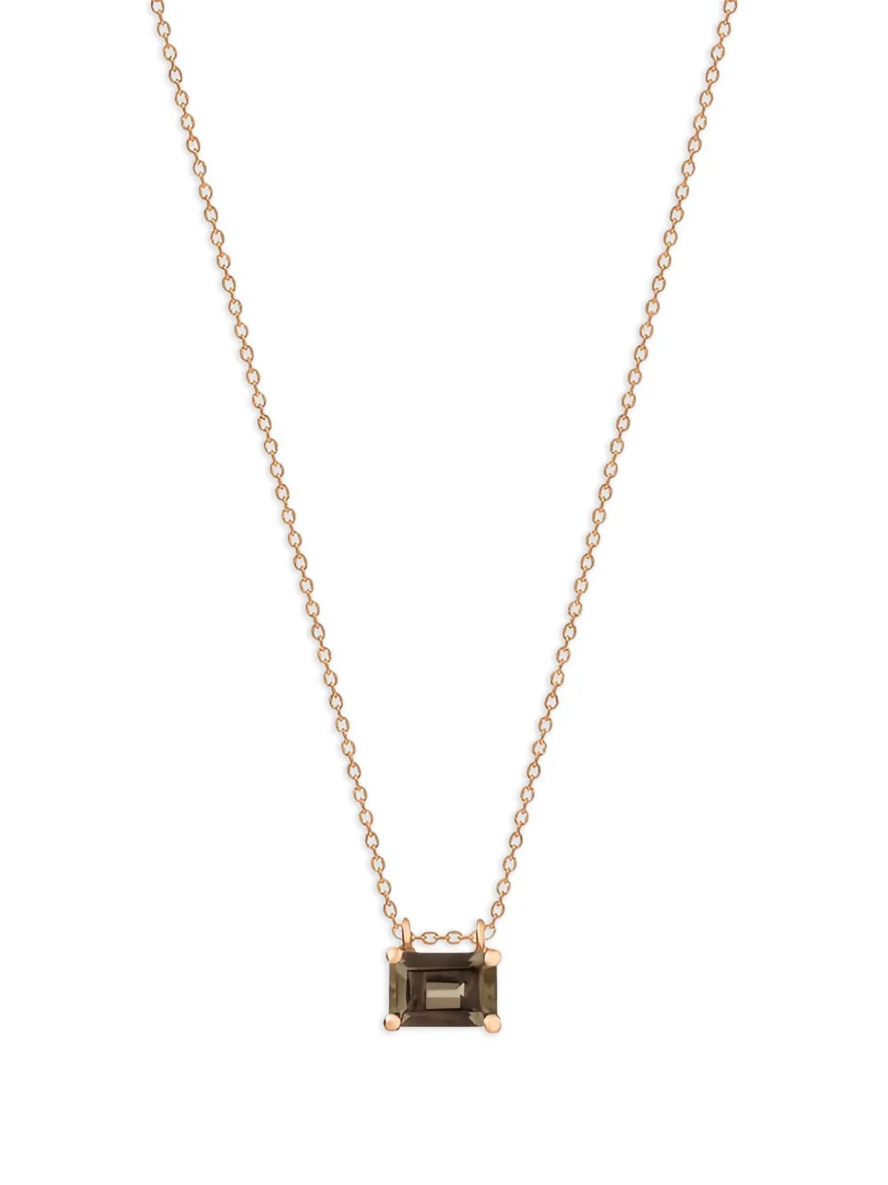 GINETTE NY Mini Cocktail smoky quartz necklace - Rosa