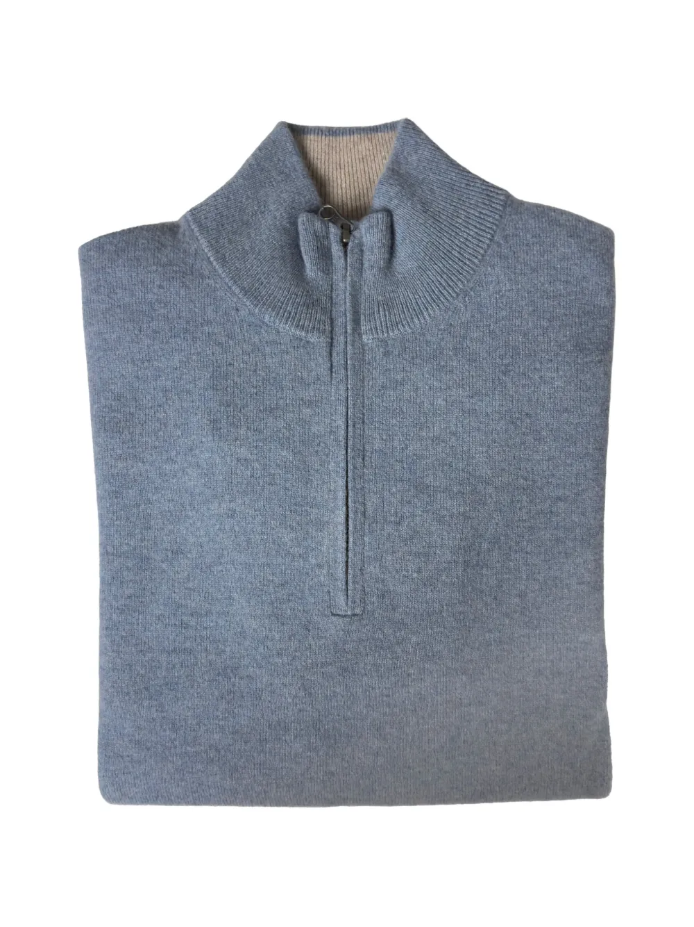 Hartford Quarter-zip Knit Sweater In Blue