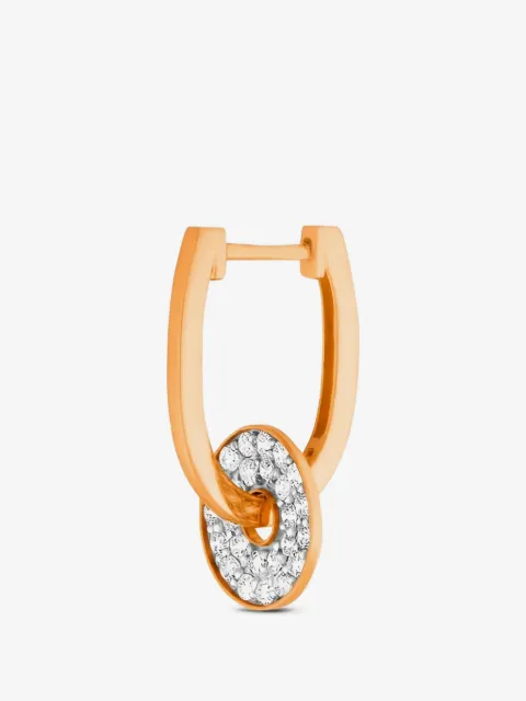 GINETTE NY Donut diamond-embellished hoop earrings