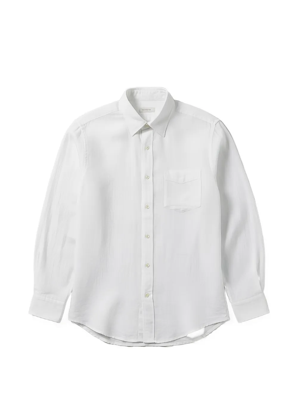 Hartford Chest-pocket Linen Shirt In White