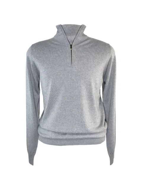 Piacenza 1733 merino wool quarter-zip sweater