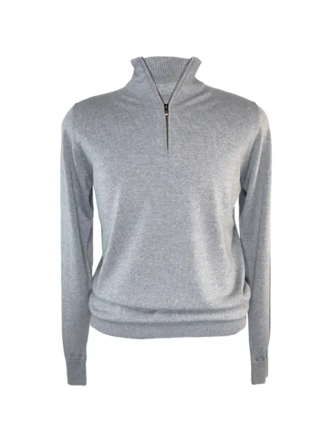 Piacenza 1733 merino wool quarter-zip sweater