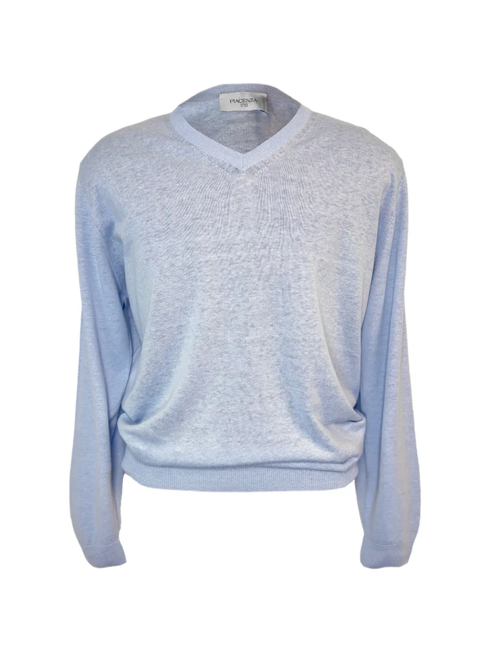 Piacenza 1733 Piacenza 1733 fine-knit V-neck sweater - Blau aus Textil in Blau