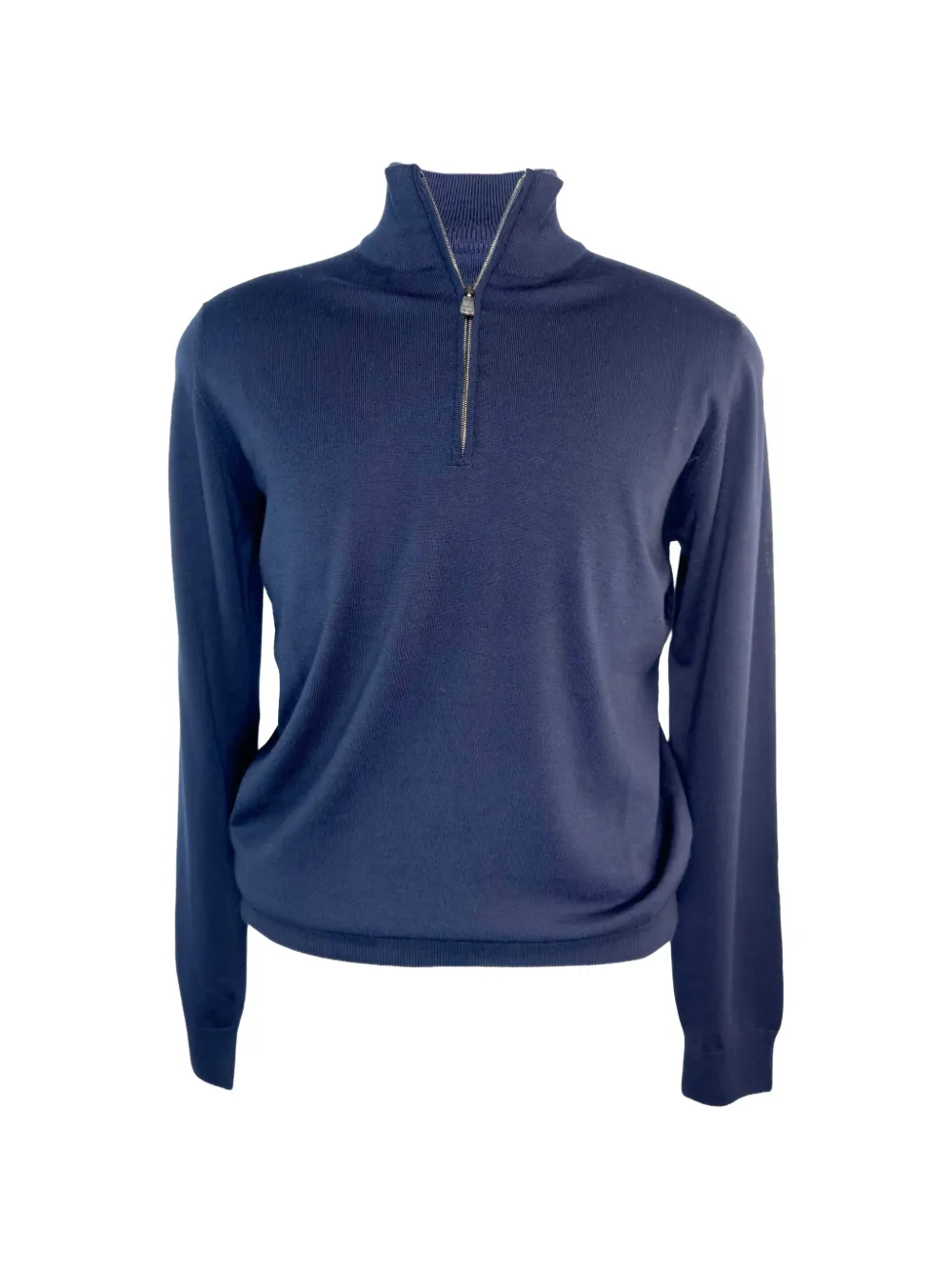 Piacenza 1733 quarter-zip merino sweater - Blu