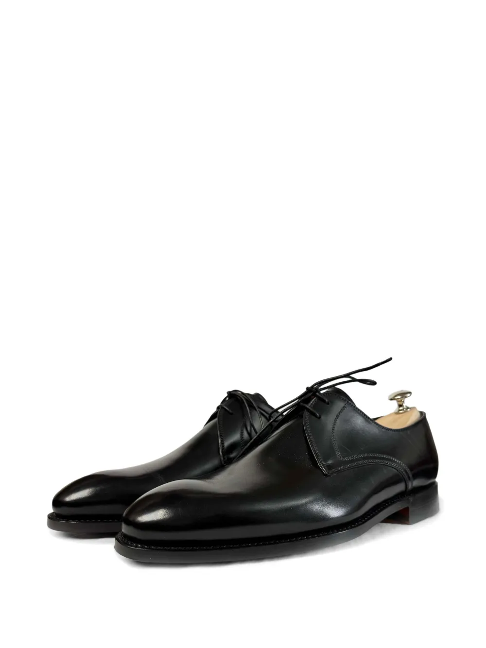 Bontoni Carnera leather derby shoes Zwart