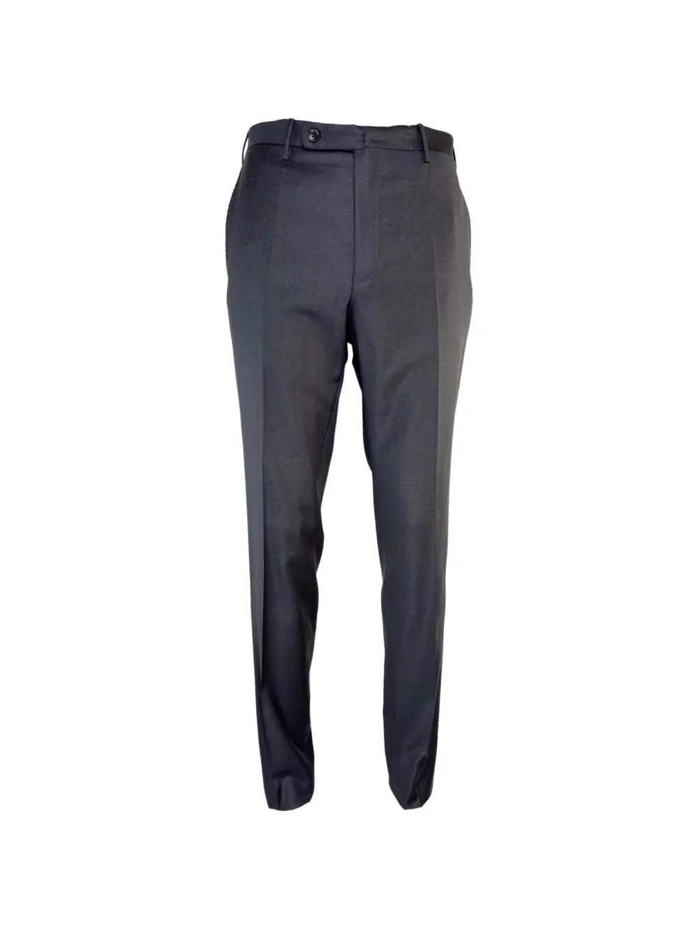 Incotex flat-front twill trousers - Grigio