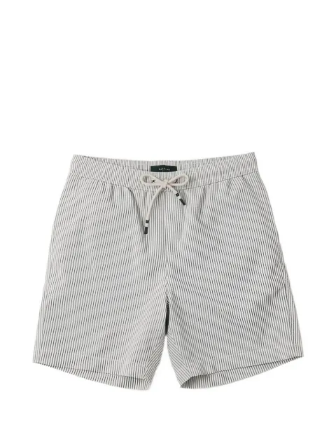 HARTFORD striped seersucker swim trunks