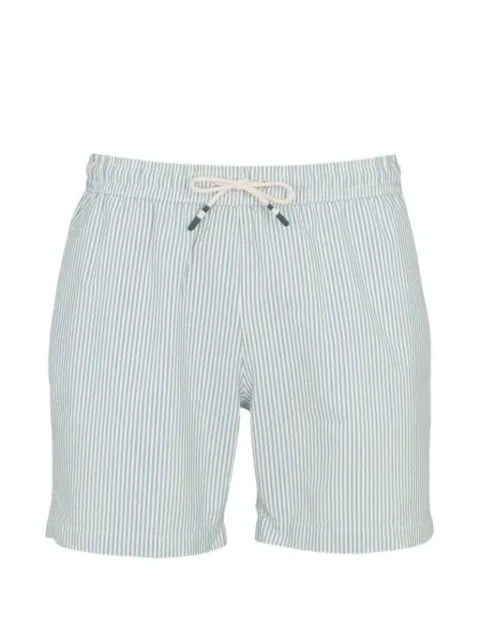 HARTFORD striped seersucker swim trunks