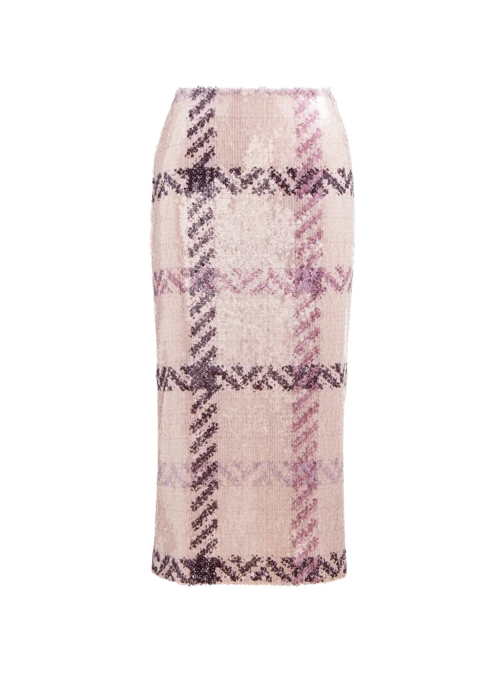 Brandon Maxwell Mercer sequin-embellished midi pencil skirt - Toni neutri