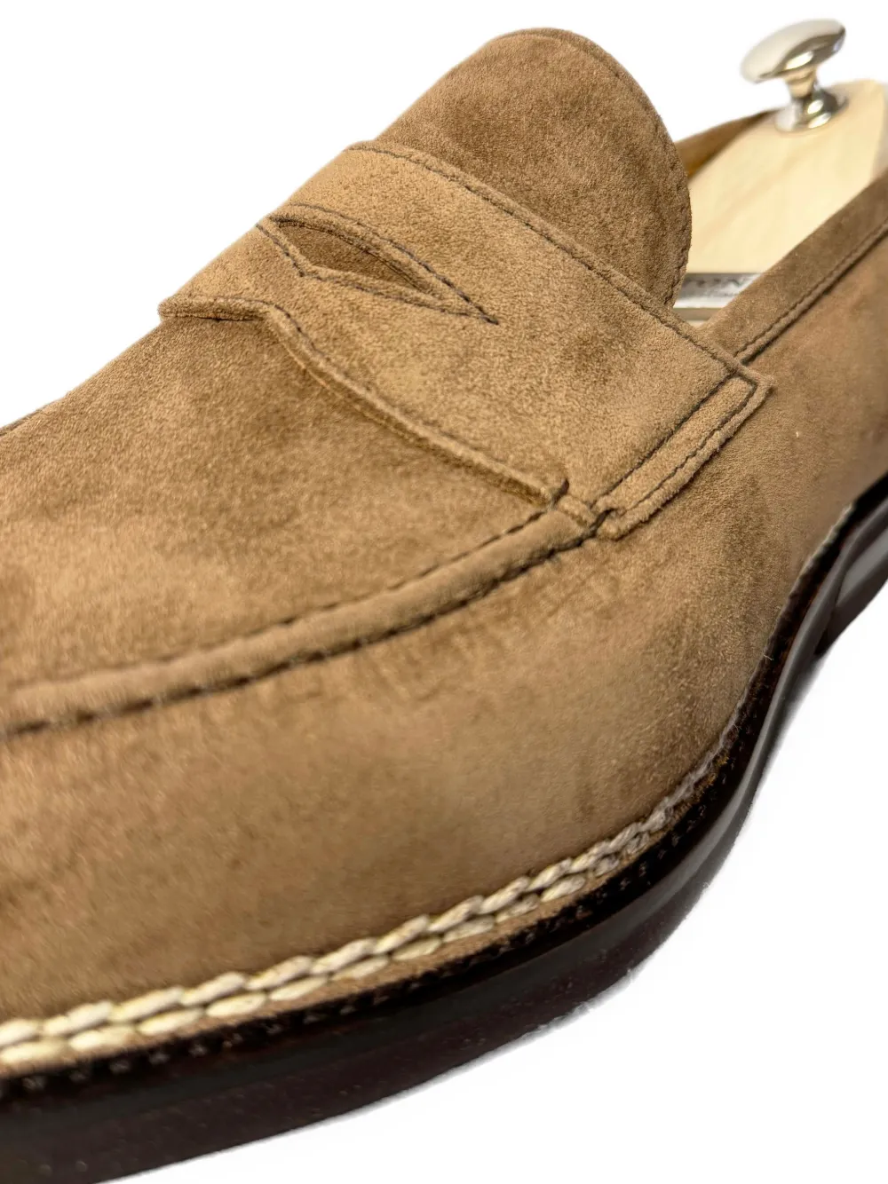 Bontoni Principe suede loafers Bruin