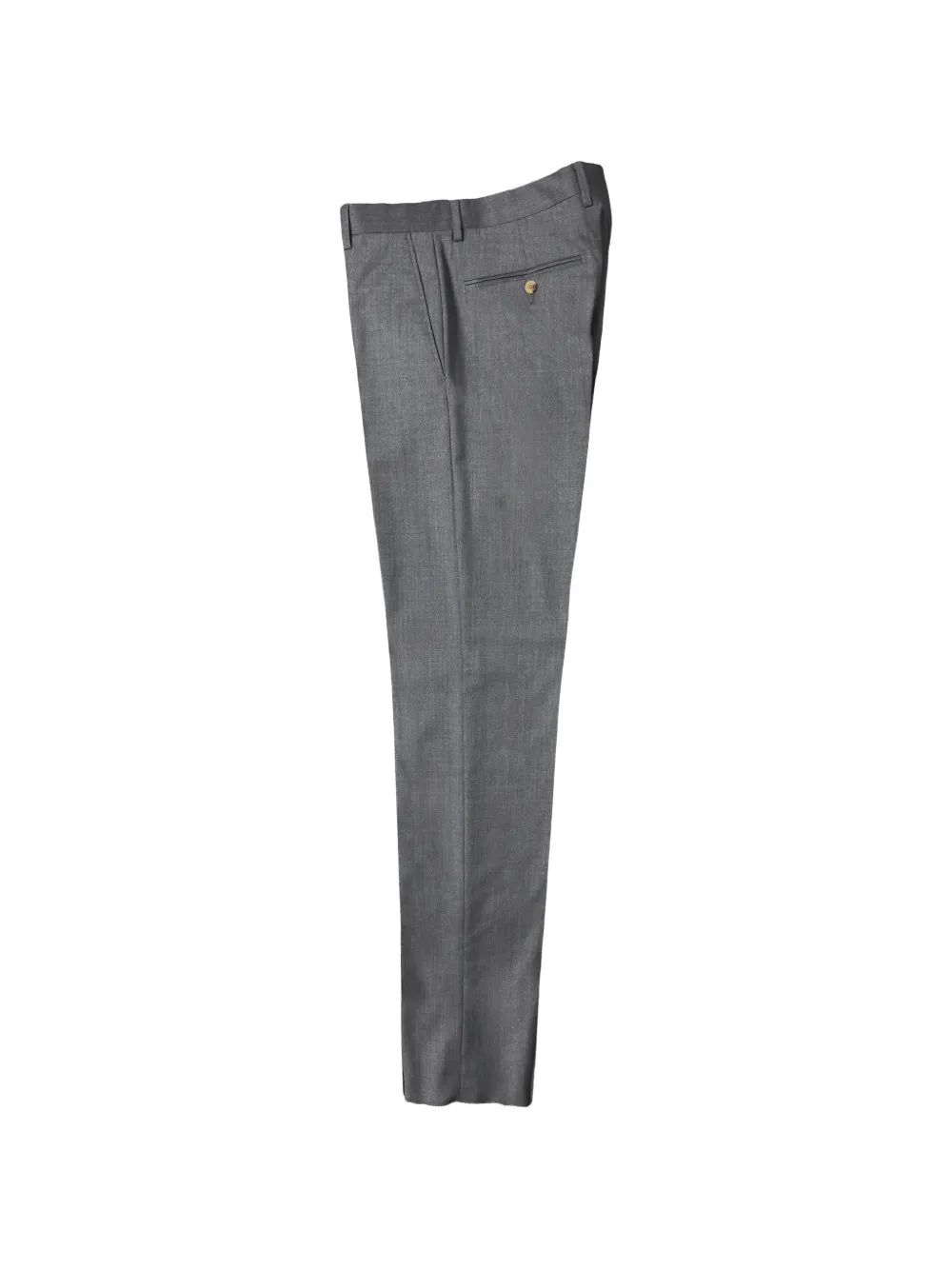 Luciano Barbera flat-front wool trousers - Grigio
