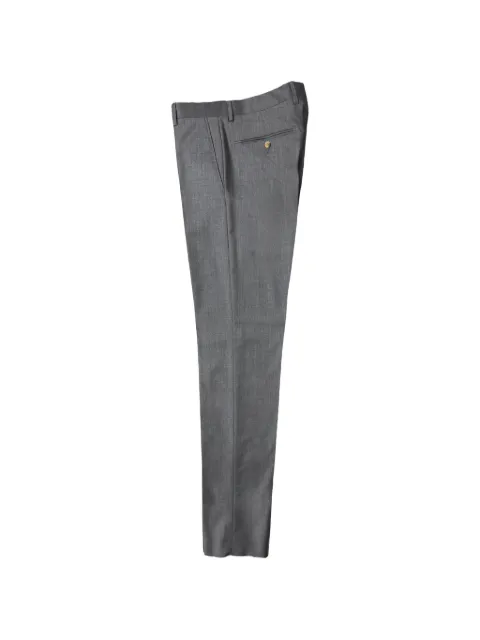Luciano Barbera flat-front wool trousers