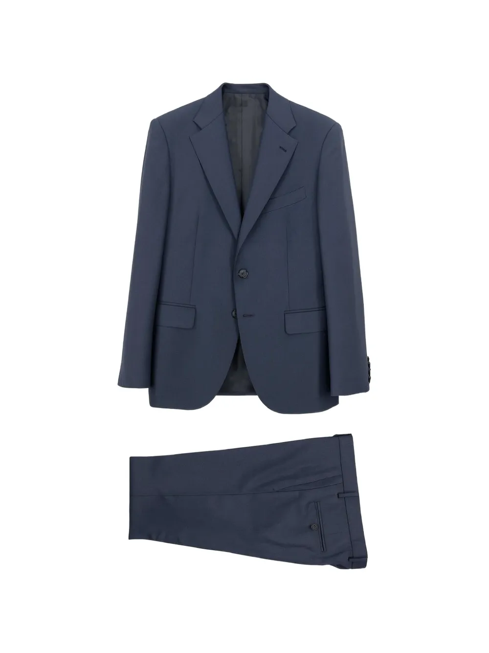 Caruso twill-weave tailored suit - Blu