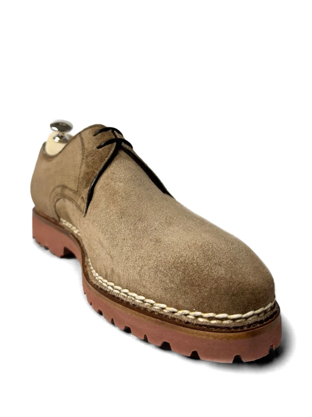 Bontoni Carnera suede derby shoes Beige