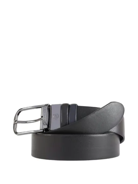PIQUADRO leather prong-buckle belt