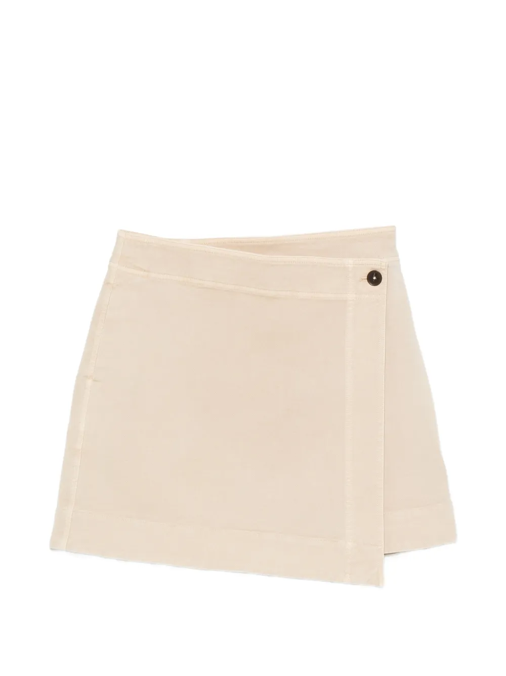 Closed wrap-style button-fastening skirt - Toni neutri