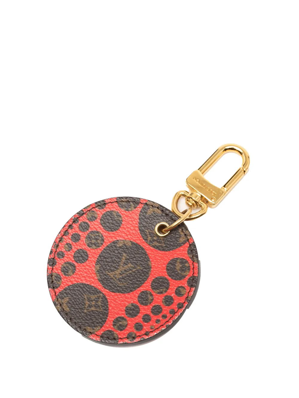 Louis Vuitton Pre-Owned 2012 Yayoi Kusama Monogram Pumpkin Dots Bag Charm key chain - Rosso