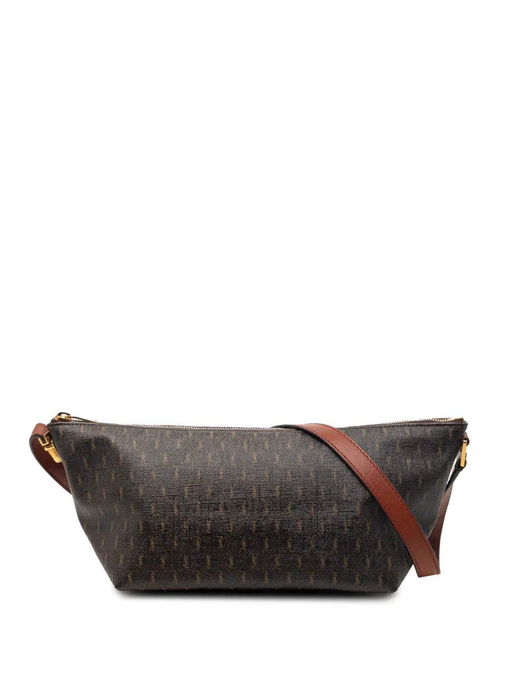 Saint Laurent Pre-Owned 2021 Le Monogramme Coated Canvas shoulder bag - Braun