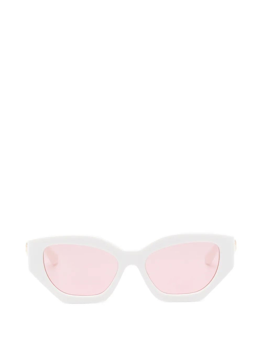 Versace Eyewear Zonnebril met cat-eye montuur Wit
