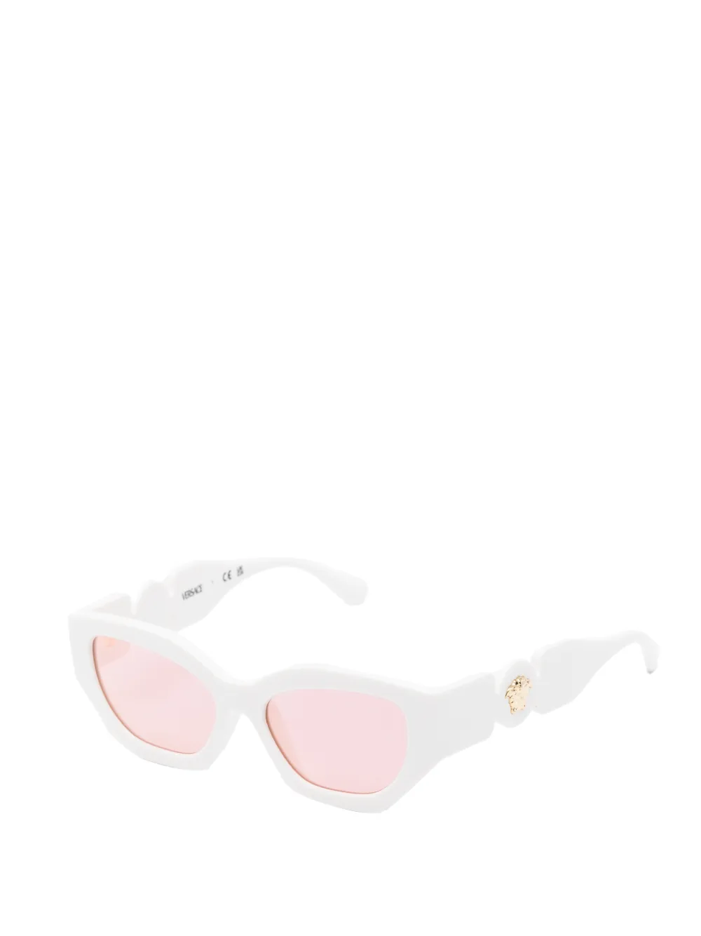 Versace Eyewear Zonnebril met cat-eye montuur Wit