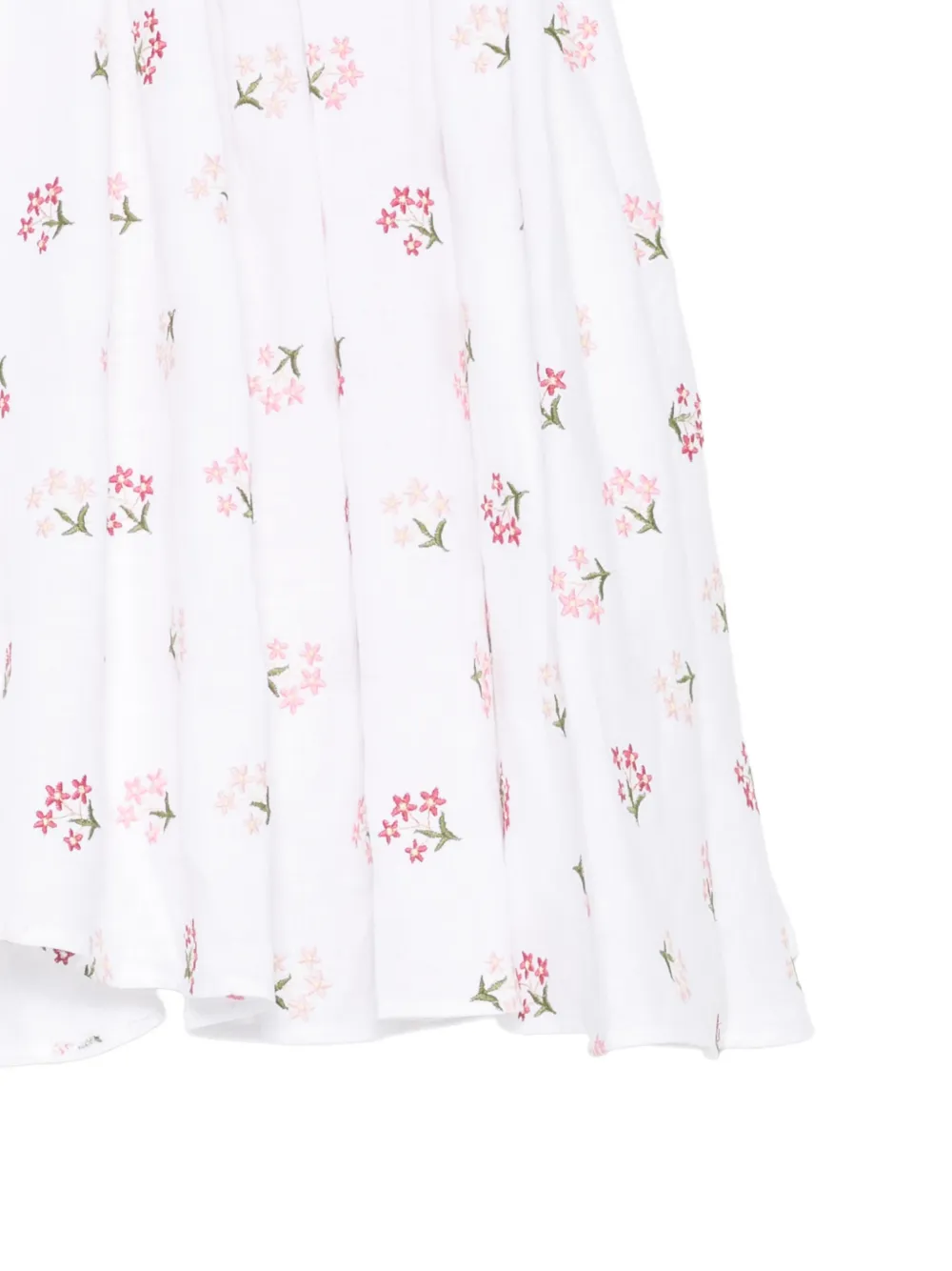 La Stupenderia Jurk met bloemenprint en strikdetail Wit