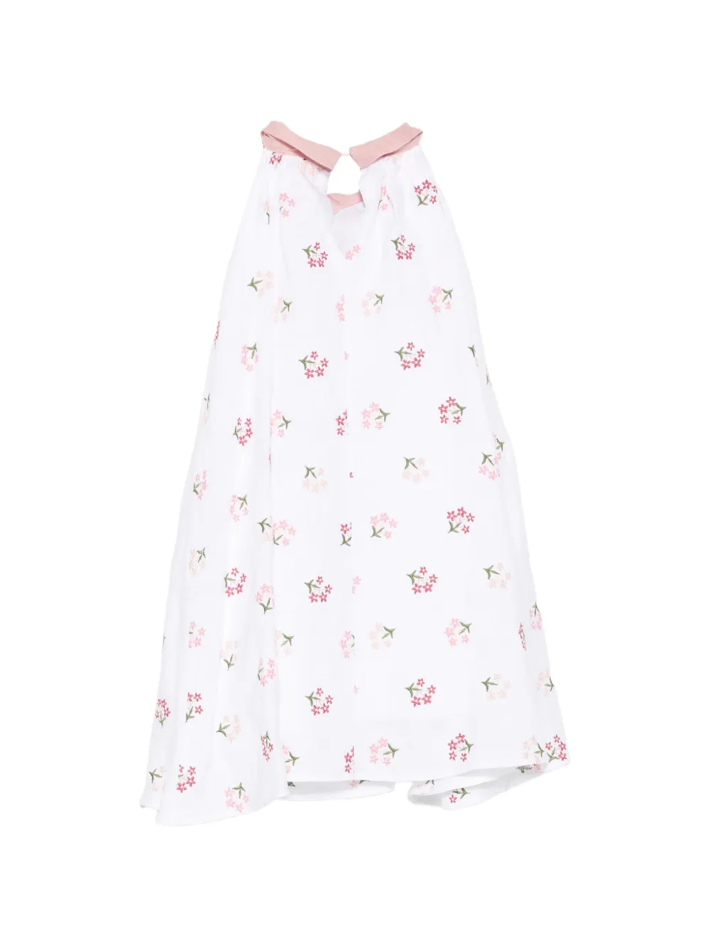 La Stupenderia Jurk met bloemenprint en strikdetail Wit