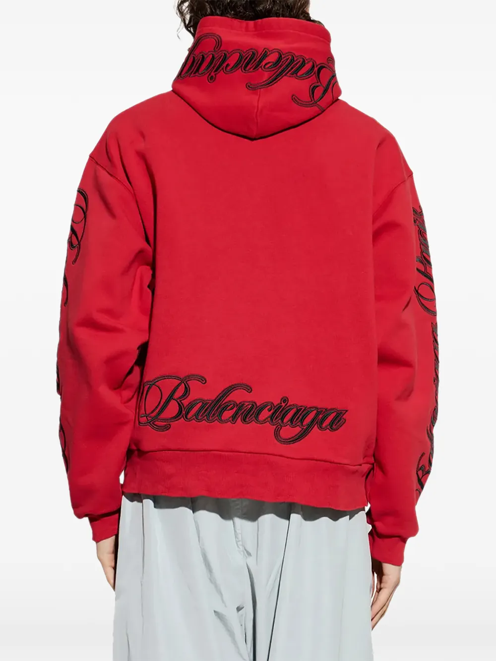 Balenciaga Oversized hoodie Rood