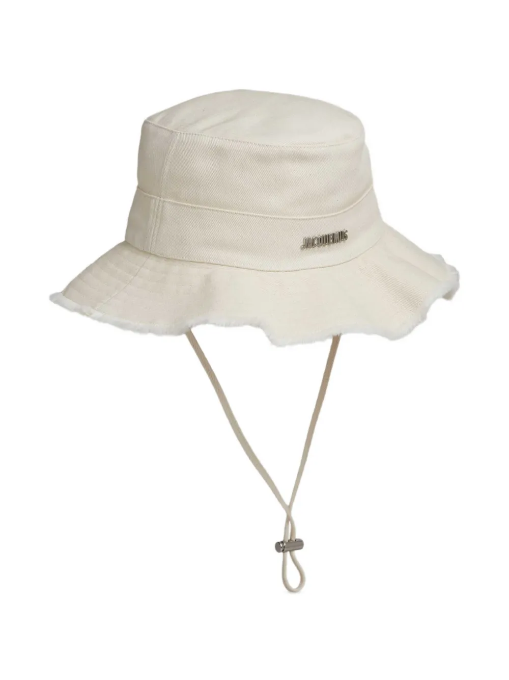 Jacquemus Le Bob Artichaut frayed bucket hat - Toni neutri