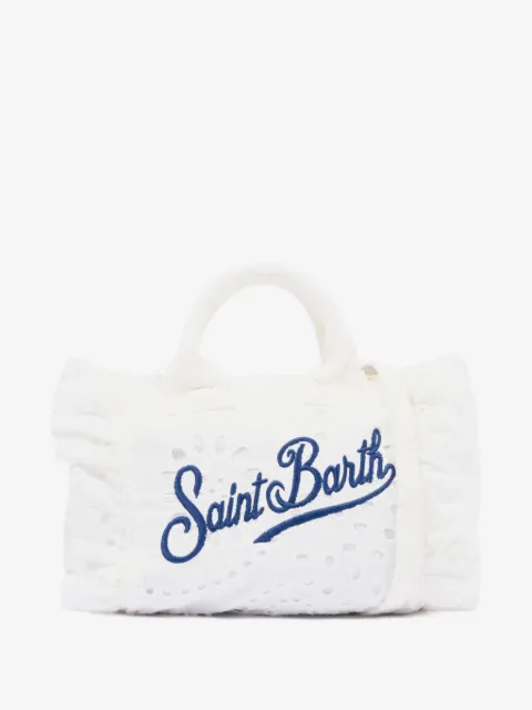 MC2 Saint Barth mini sac cabas Vanity à broderie anglaise