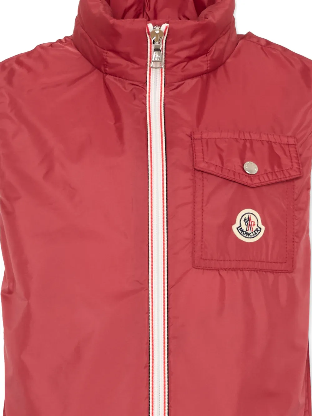 Moncler Enfant Bodywarmer met logopatch Rood