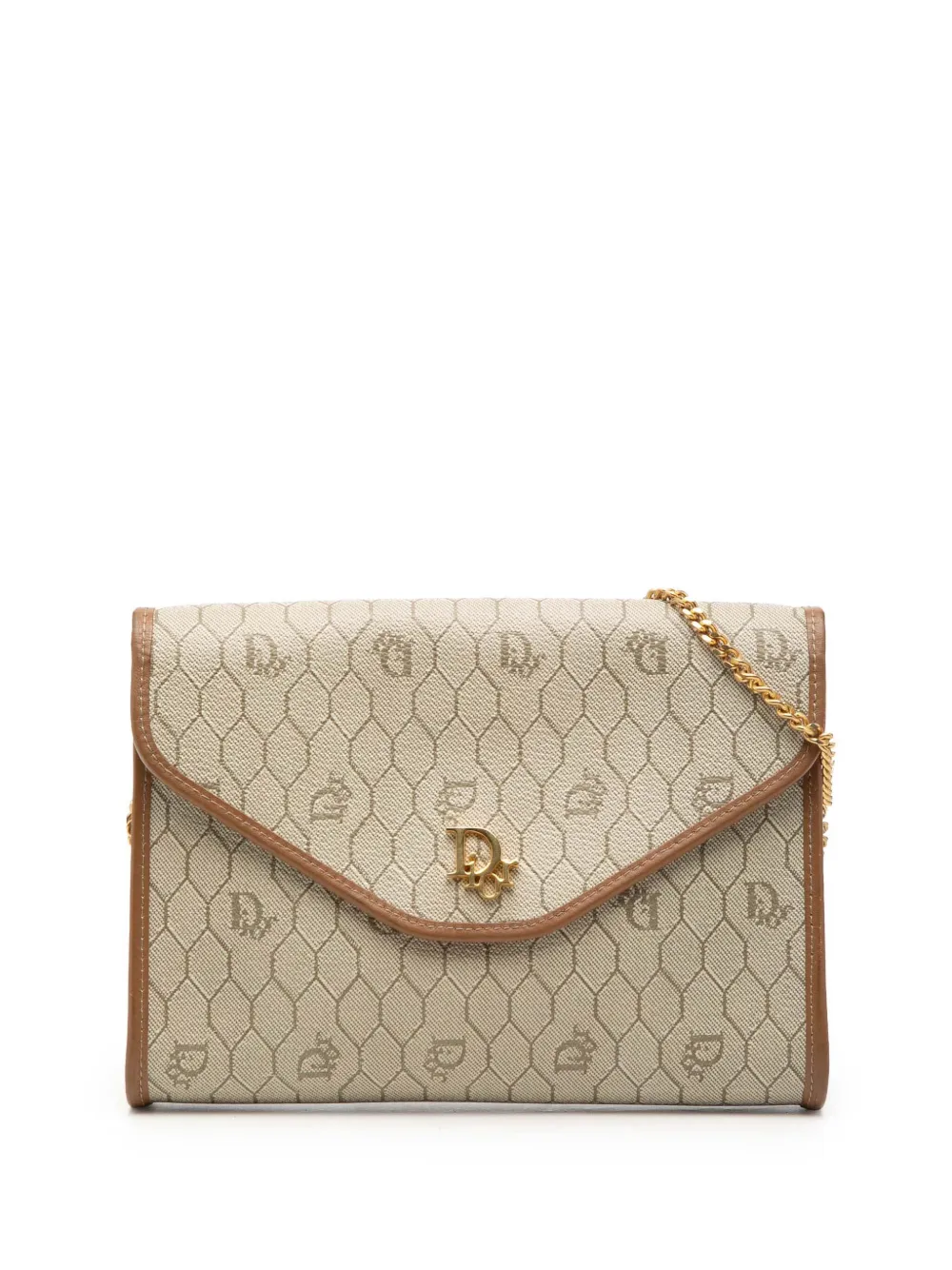 Christian Dior Pre-Owned 20th Century Honeycomb Umhängetasche aus beschichtetem Canvas - Nude