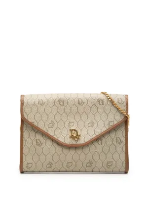 Christian Dior Pre-Owned 1980s Honeycomb Shoulder Bag | Neutrals