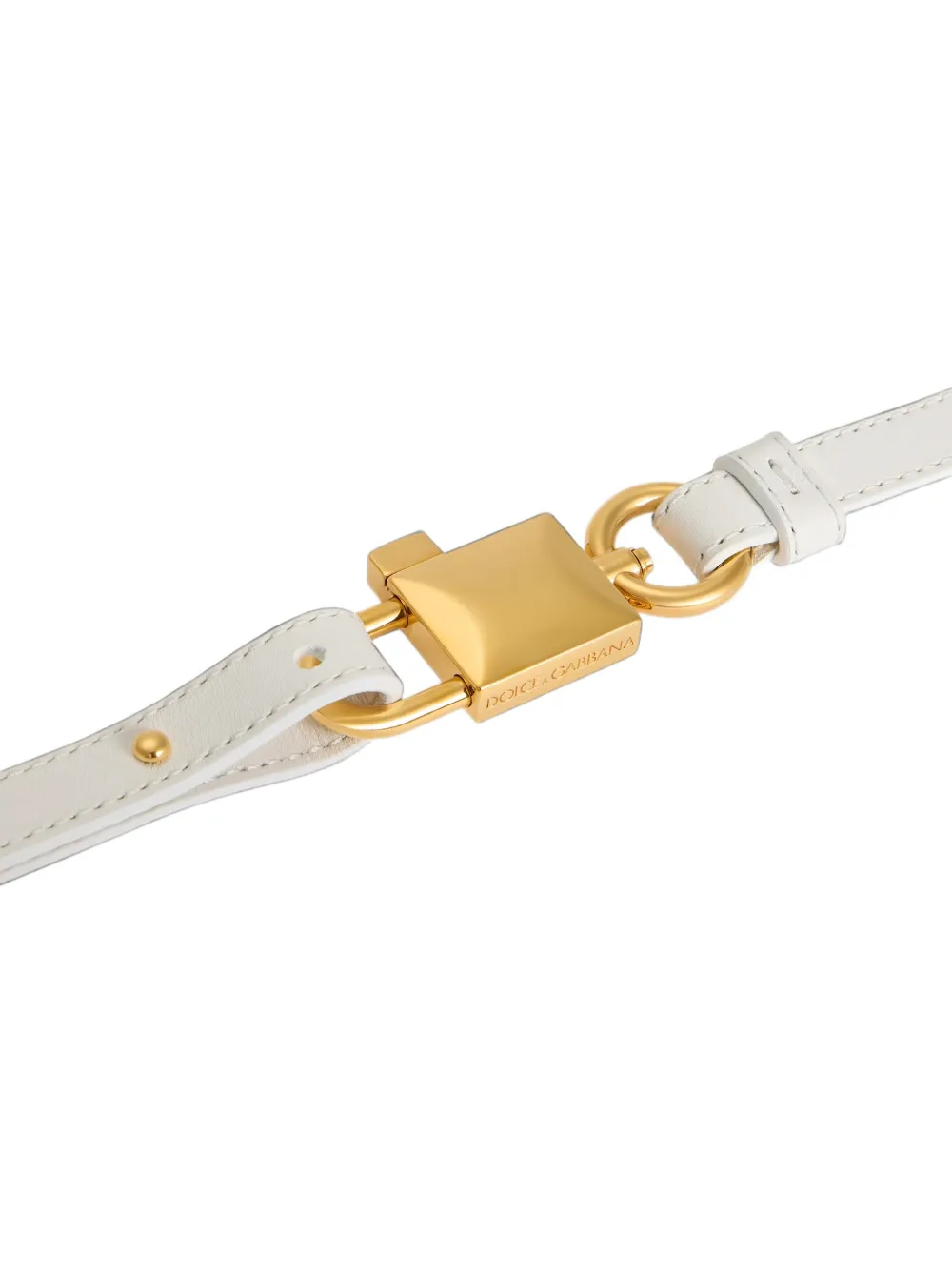 Dolce & Gabbana calfskin belt Wit